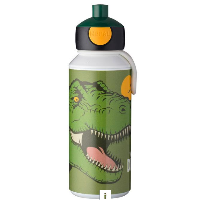 Drikkeflaske med navn - Dinosaurus