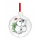 Mumitrolde  julekugle med navn - Mumitrold og snorkfrken - 9 cm