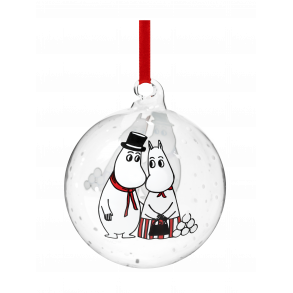 Mumitrolde julekugle - Mumimor & mumifar - 9 cm - Med navn