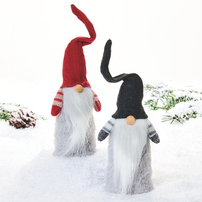 Nissemand m/ rd nissehue og langt skg  - 23 cm