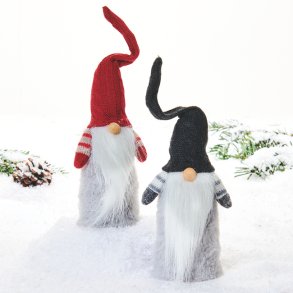 Nissemand m/sort nissehue og langt skg  - 23 cm