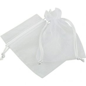 Organzapose 12 x 17 cm - Hvid