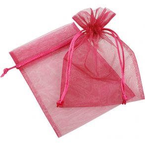 Organzapose 12 x 17 cm - Cerise