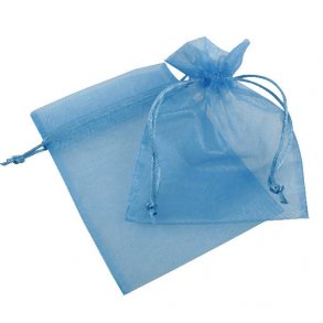 Organzapose 12 x 17 cm - Himmelbl�