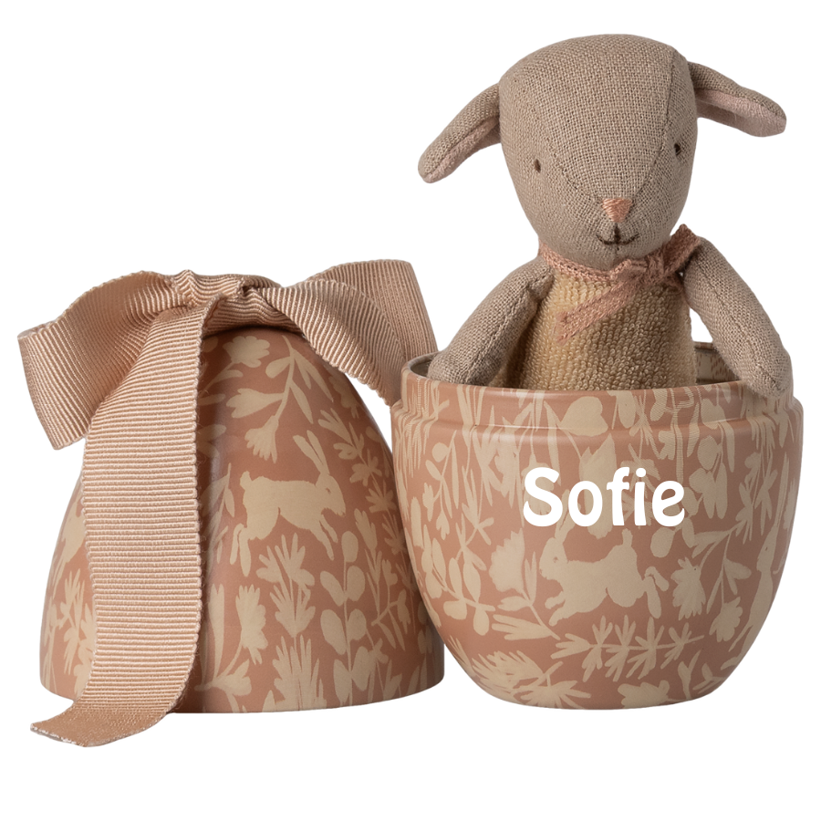 P�ske�g i Rosa med Lam fra Maileg, Small - med/uden navn