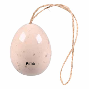 Pskeg  - Creme - med/uden navn