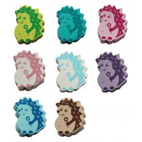 5 Stk. Trperler - Pindsvin - Lodret - Blandet