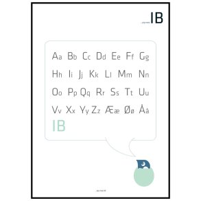 Plakat med Alfabet - Dreng