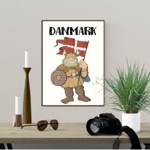 Plakat A4 - Vikingen Danmark