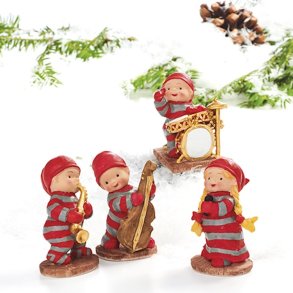 4 stk Pobra babynisser med musikinstrumenter