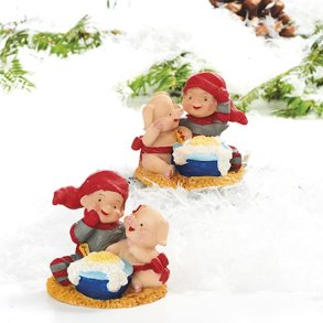 2 stk Pobra babynisser med sde grise