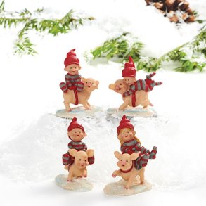 4 stk Pobra babynisser med sde grise