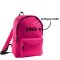 Junior Rygsk med/uden navn - Fuchsia