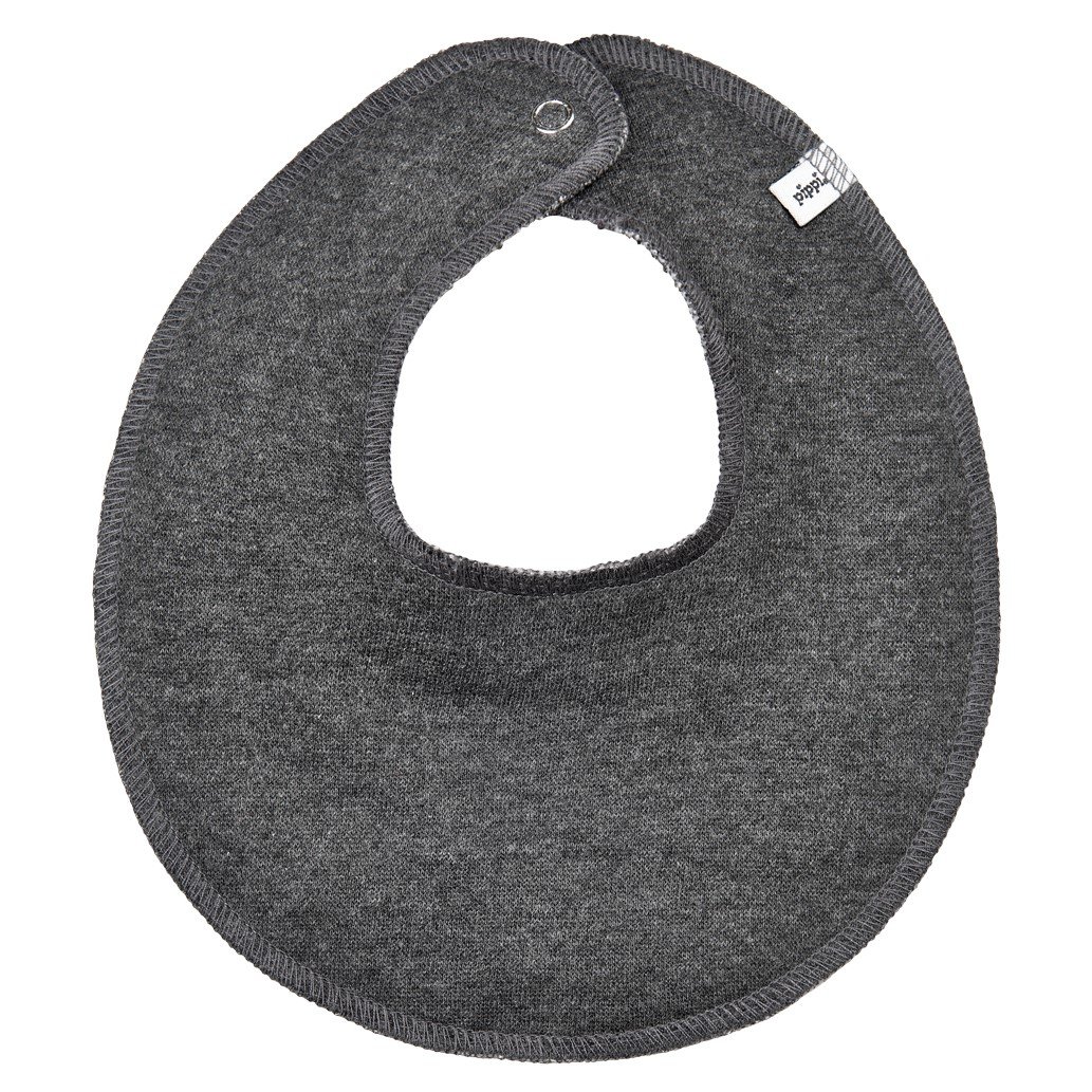 1 stk. Savlesmk rund, Med/uden navn, Vlg farve Dark grey melange - 121