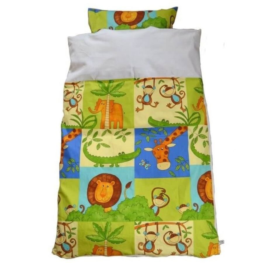 Babysenget�j, 100% OEKO-TEX certificeret bomuld  - Jungledyr