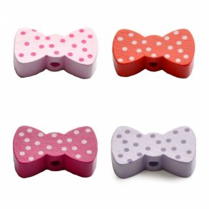 5 stk. Trperler - Sljfer/butterfly - Lodret - Blandet