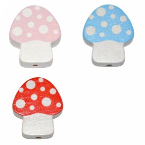 5 stk. Trperler - Paddehat - Lodret - Blandet