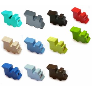 10 stk. Trperler - Tog - Vandret - Blandet