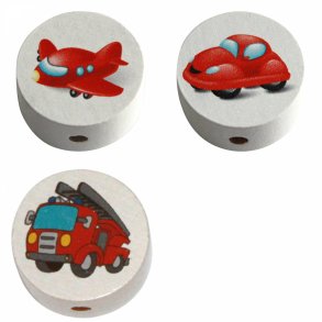 5 stk. Trperler - Transport - Lodret - Blandet