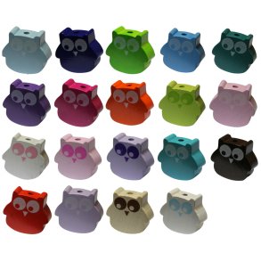 5 Stk. Trperler - Ugler - Lodret - Blandet