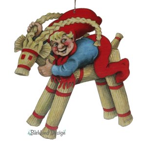 Kravlenisse fra Vilhelm Hansen, Med julebuk, 30 cm