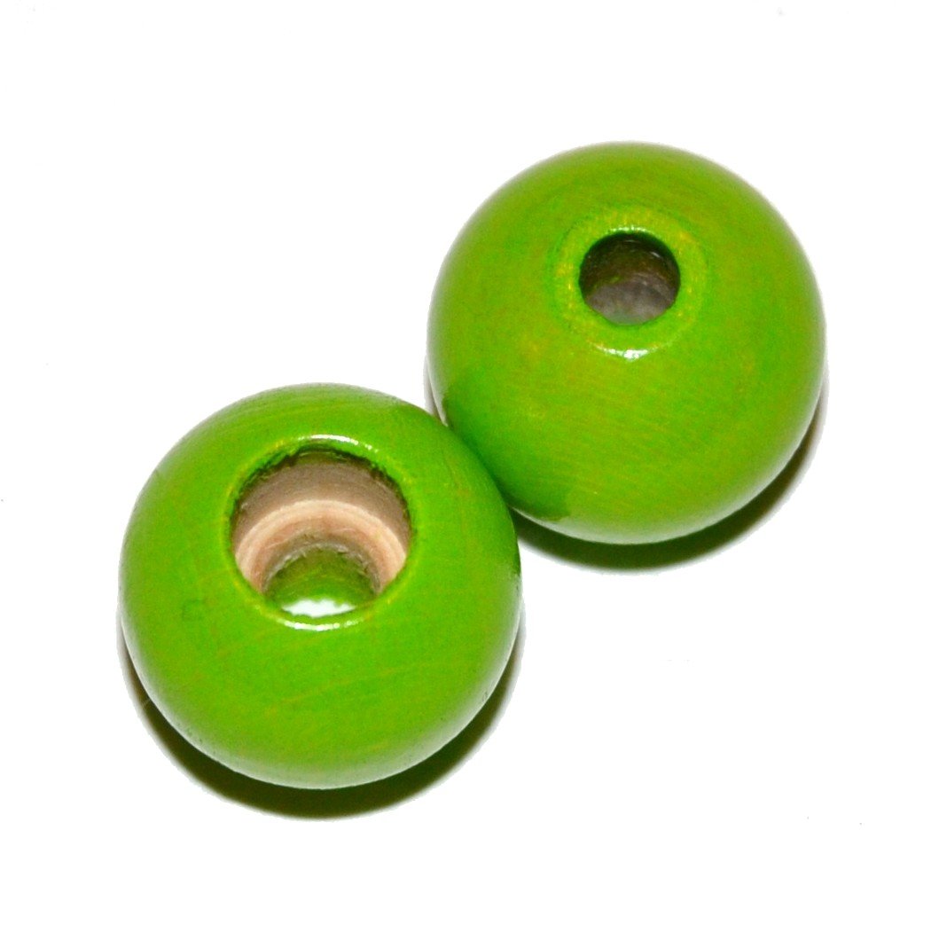 8 stk. - 12 mm sikkerheds tr�perler �blegr�n