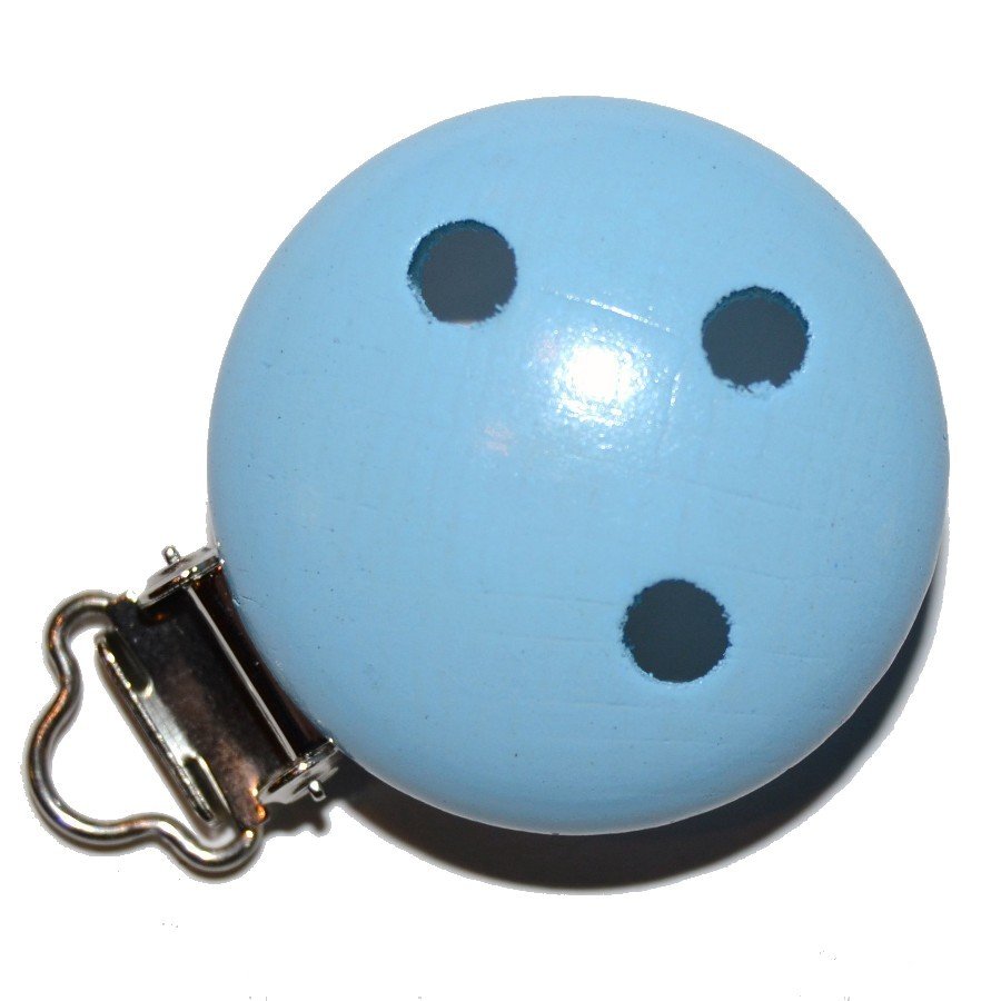 5 stk. Tr�clips ensfarvede Babylysebl�