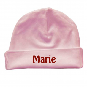 �kologisk bomuldshue, Lyser�d, Med barnets fornavn