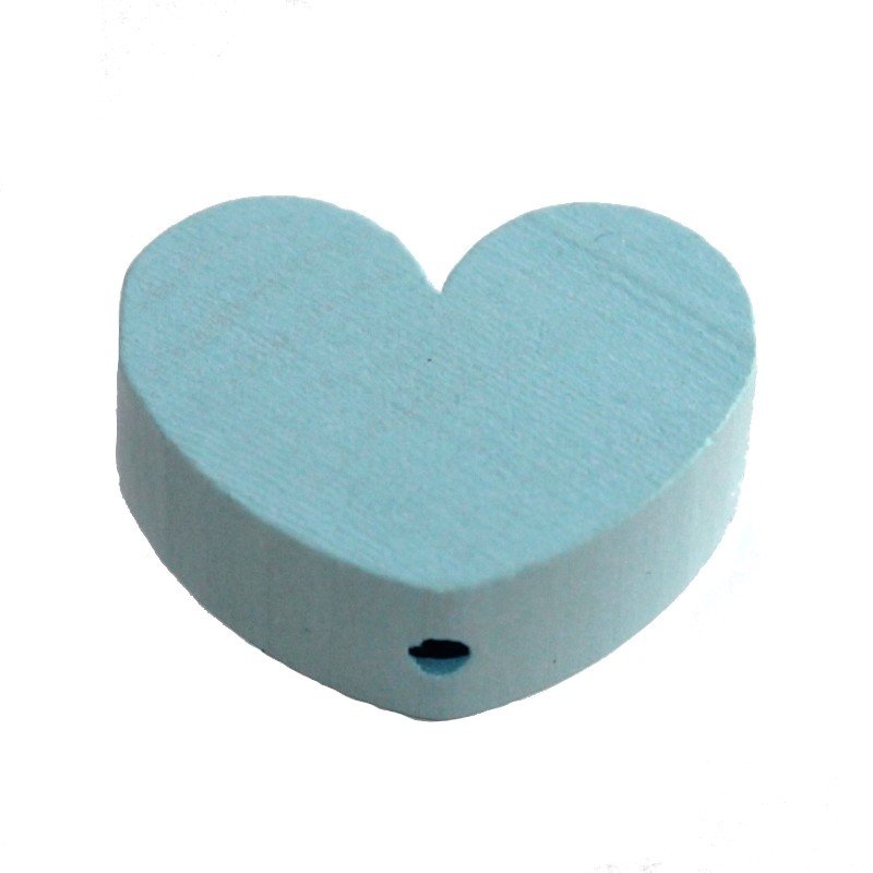 10 stk.  Tr�perler - Hjerter 30 mm - Lodret - Blandet.