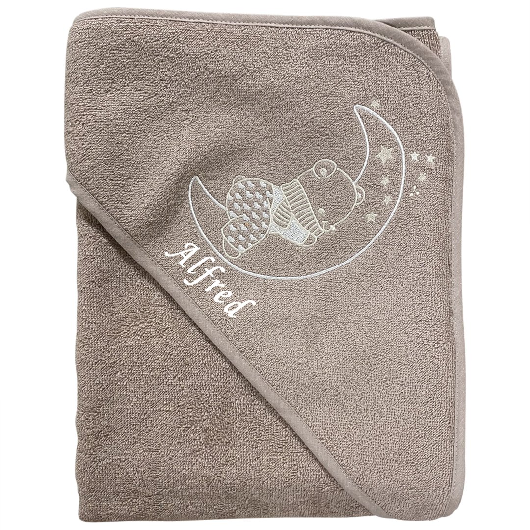 Badeslag i frotte - Bamse p sky -75 x 75 cm-med/uden navn