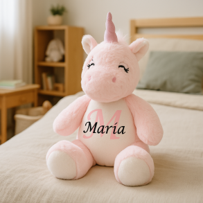 Personlig Enhjrning bamse, Med navn