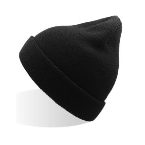 Beanie strikhue til brn-One Size-Sort-med/uden navn