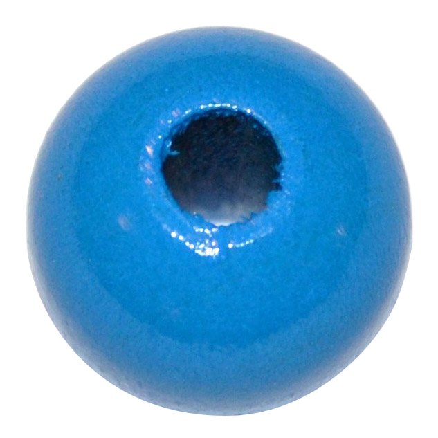 5 stk. - 15 mm runde tr�perler Lysebl�