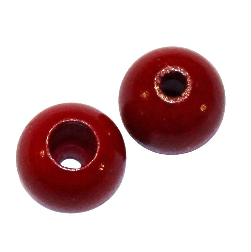 8 stk. - 12 mm sikkerheds tr�perler M�rker�d