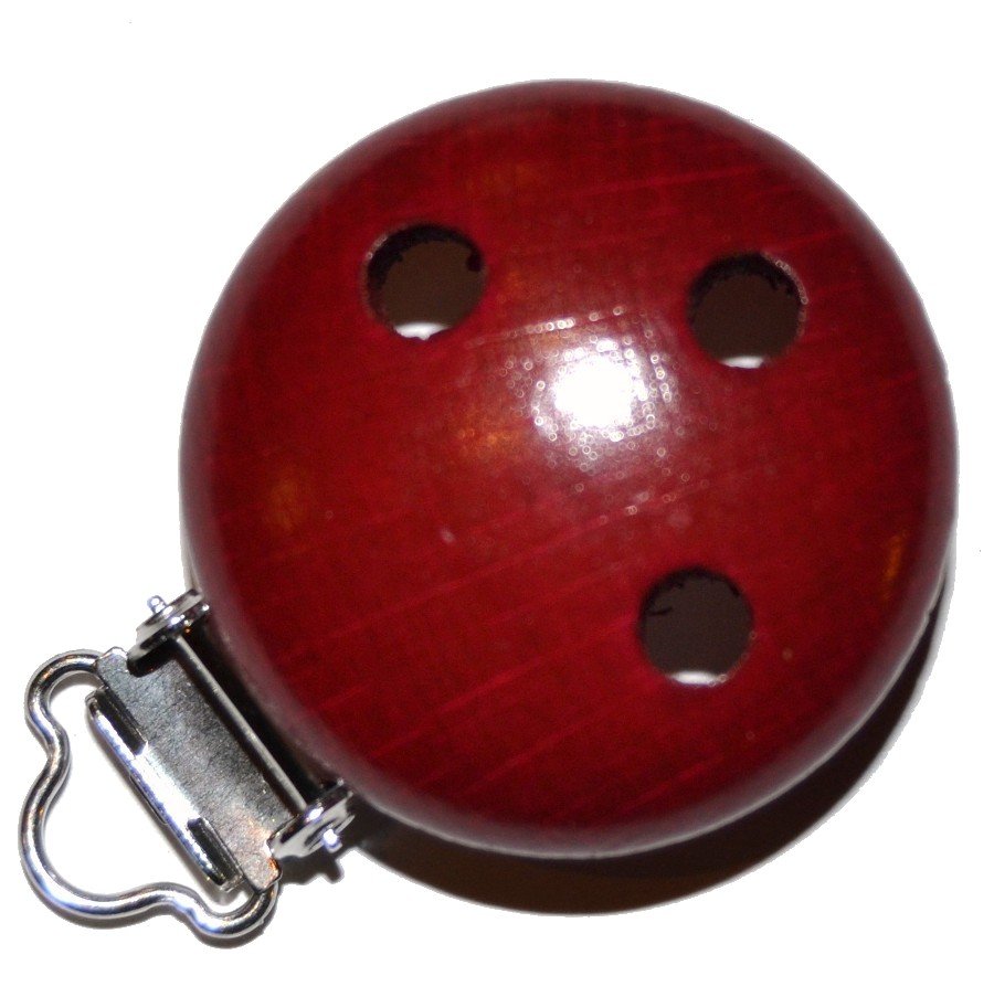 1 stk. Tr�clips ensfarvede Bordeaux