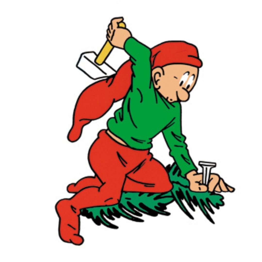 Bramming kravlenisse i tr, Nisse der hamrer, 40 cm