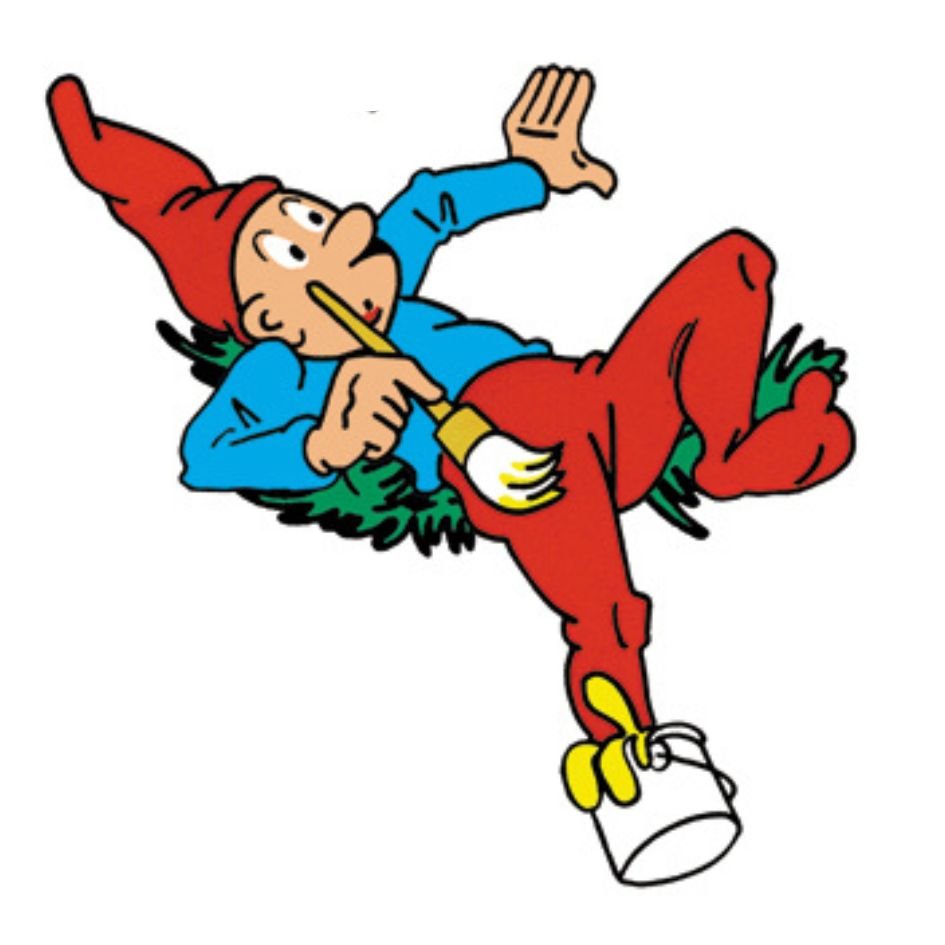 Bramming kravlenisse i tr, Nisse der maler, 40 cm