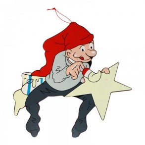 Bramming kravlenisse i tr med stjerne, 25 cm