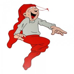 Bramming kravlenisse i tr med gr bluse, 25 cm