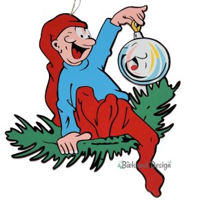 Bramming kravlenisse i tr 40 cm - Julekugle