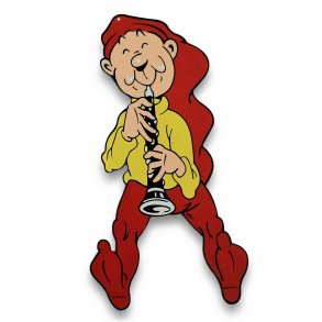 Bramming kravlenisse i tr 40 cm - Nisse med klarinet