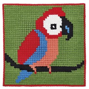 Broderi, Brnestramaj, Papegje