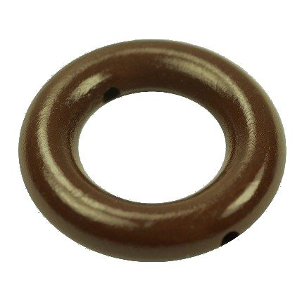 35 mm tr�ringe med huller Chokobrun