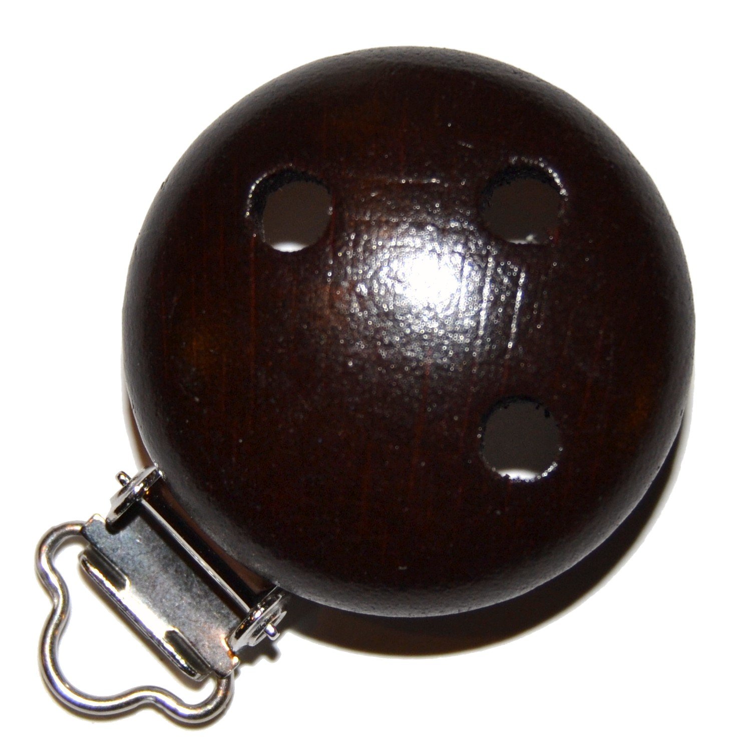 5 stk. Tr�clips ensfarvede Chokobrun