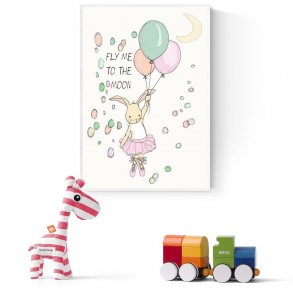 Plakat A3 - Fly me to the Moon - Pige