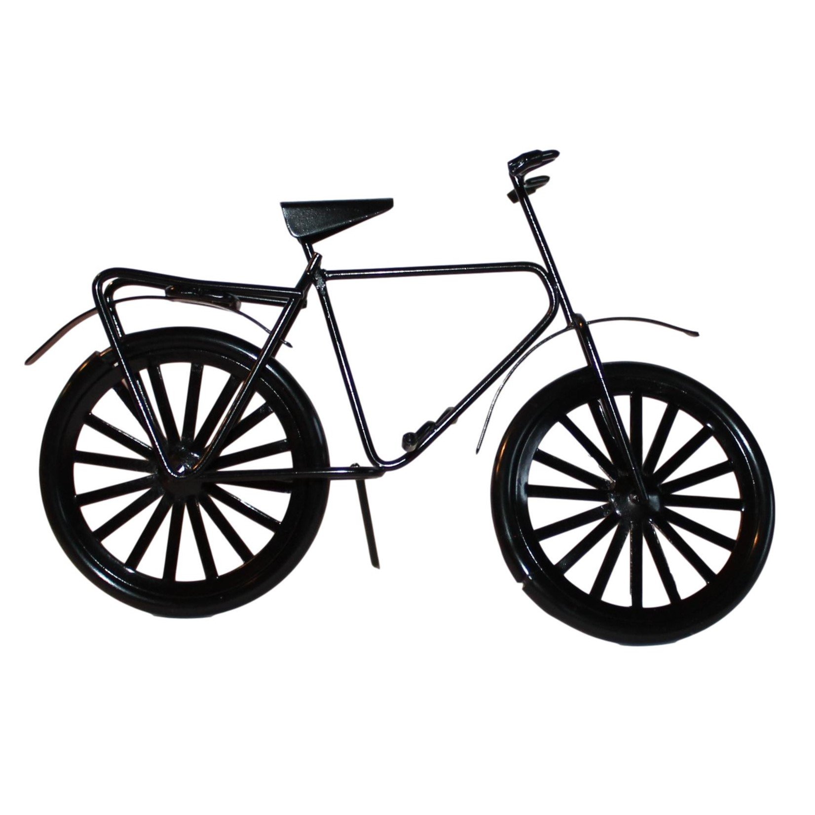 Sort cykel i metal