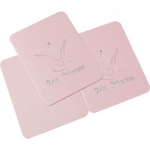 Dbskort / Tillykkekort med kuvert  Lyserd