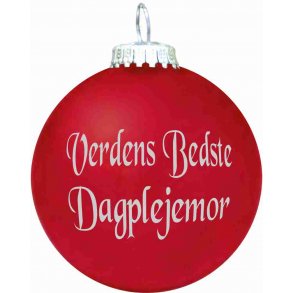 Julekugle - Mat - Verdens Bedste Dagplejemor