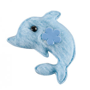 10 stk. Delfiner - Lysebl