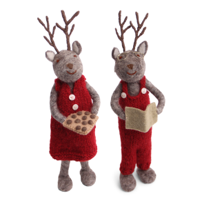 Hr & Fru Rensdyr fra Gry & Sif, 27 cm